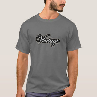 Coole Vintage silberne schwarze Farben T-Shirt