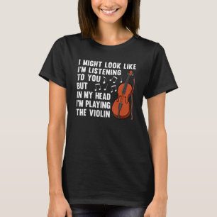Coole Violine für Männer Frauen Violinist Spieler T-Shirt