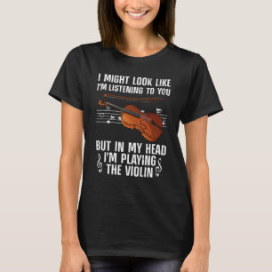 Coole Violine für Männer Violinist Viola C T-Shirt