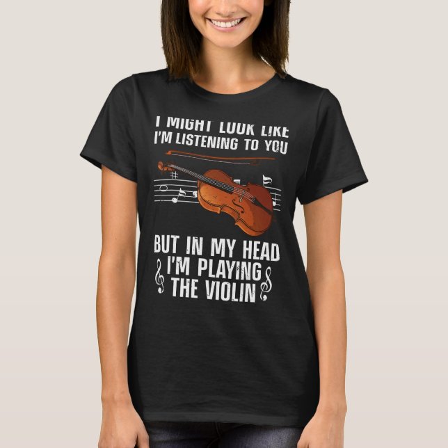 Coole Violine für Männer Violinist Viola C T-Shirt (Vorderseite)