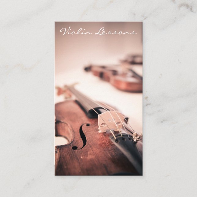 Coole Violine / Violinfotografie - Visitenkarte (Vorderseite)
