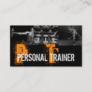 Coole Visitenkarte für Personal Trainer Fitnessstu