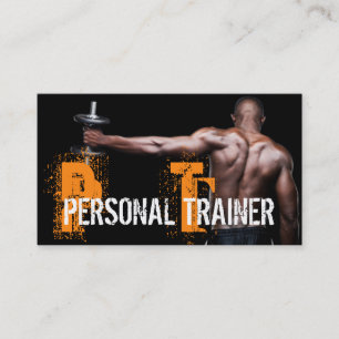 Coole Visitenkarte für Personal Trainer Fitnessstu