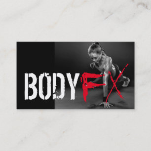 Coole Visitenkarte für Personal Trainer Fitnessstu