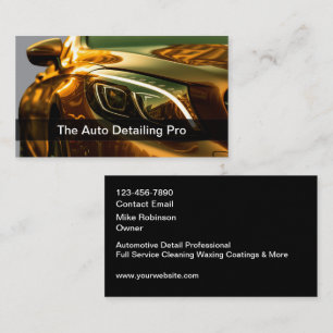 Coole Visitenkarten für Autodetailing-Services Visitenkarte