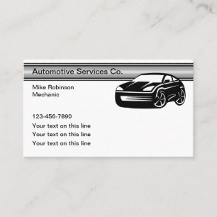 Coole Visitenkarten für Automobil-Dienstleistungen Visitenkarte