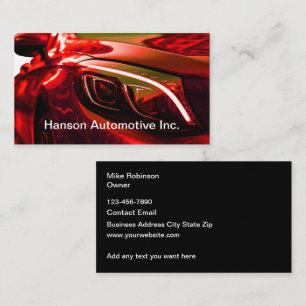 Coole Visitenkarten für die Automobilbranche Visitenkarte