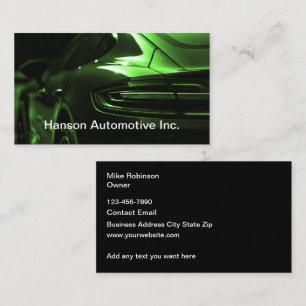 Coole Visitenkarten für die Automobilbranche Visitenkarte