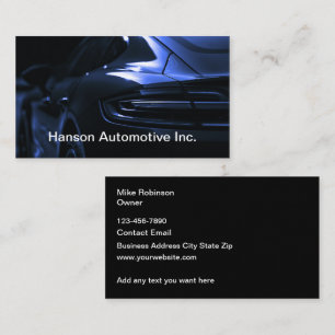 Coole Visitenkarten für die Automobilbranche Visitenkarte