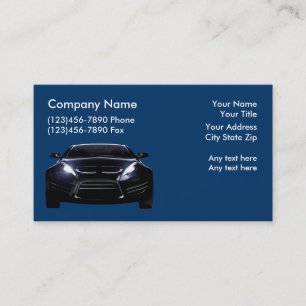 Coole Visitenkarten für die Automobilbranche Visitenkarte