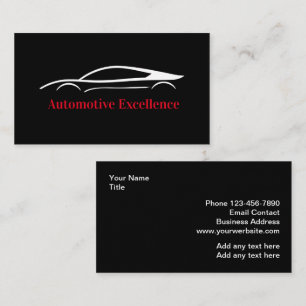 Coole Visitenkarten für die Automobilindustrie Visitenkarte