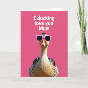 Coole Vogel liebende Mutter Karte