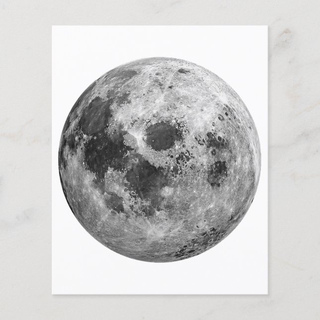 Coole Vollmond-Astronomie (Vorderseite)