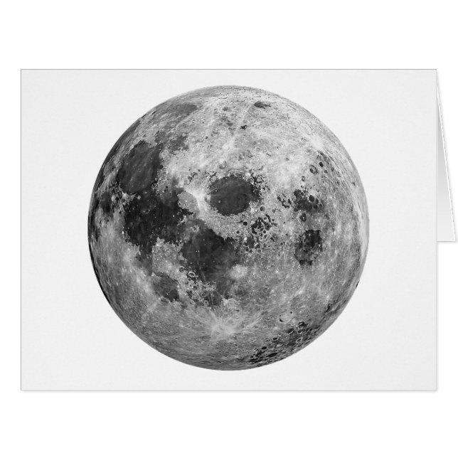 Coole Vollmond-Astronomie (Vorderseite (Horizontal))