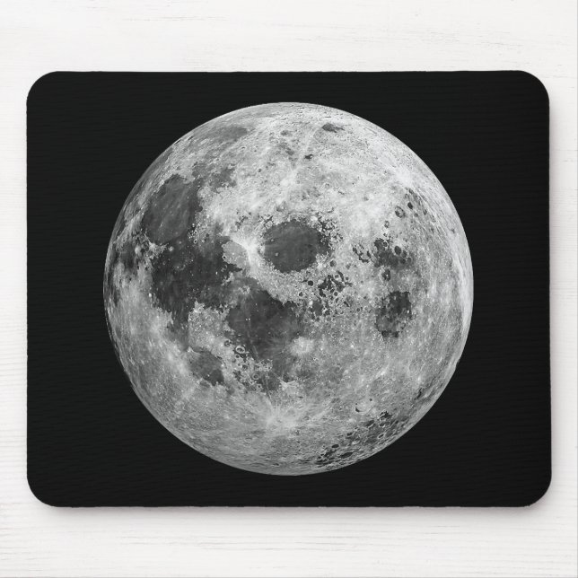 Coole Vollmond-Astronomie Mousepad (Vorne)