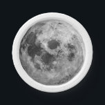 Coole Vollmond-Astronomie Pappteller<br><div class="desc">Coole Vollmond-Astronomie</div>