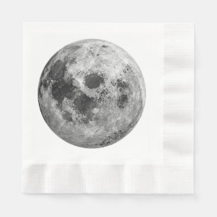 Coole Vollmond-Astronomie Serviette