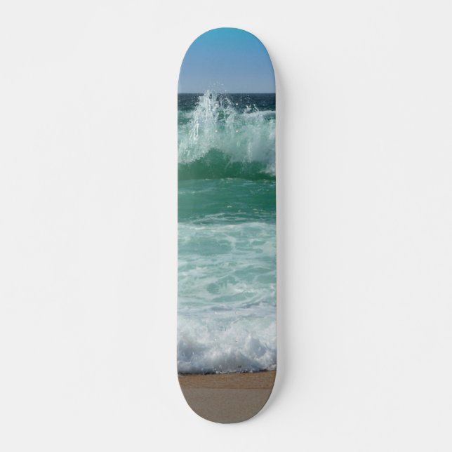 Coole Vorlage für benutzerdefinierte Seascape Wave Skateboard (Vorne)