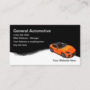 Coole Vorlage für Visitenkarten im Automobilbereic Visitenkarte