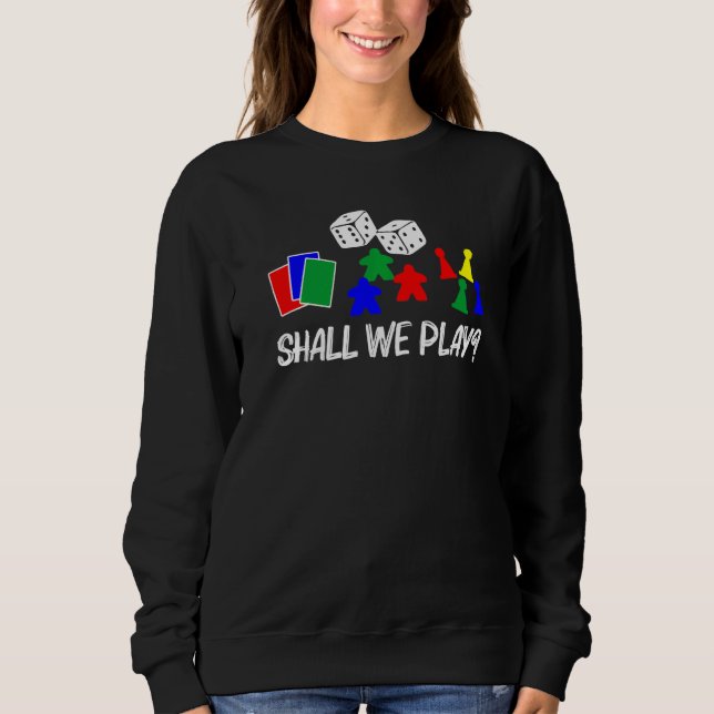 Coole Vorstandsspiele für Damen und Herren - Karte Sweatshirt (Vorderseite)