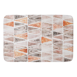 Coole Wasserfarbe Pasta Terracotta Dreiecke Badematte