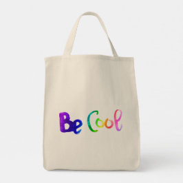 Coole Wasserfarbenmotivation zeichnend Schriftzeic Tragetasche
