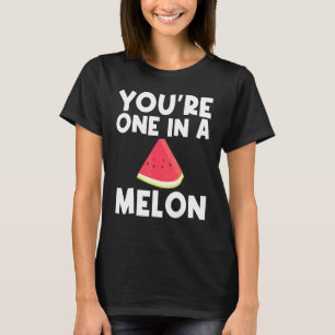 Coole Wassermelone für Männer Rote Melone T-Shirt