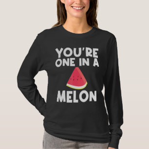 Coole Wassermelone für Männer Rote Melone T-Shirt