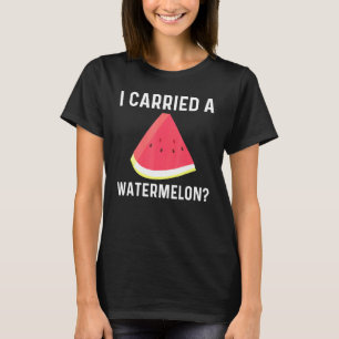 Coole Wassermelone für Männer Rote Melone T-Shirt