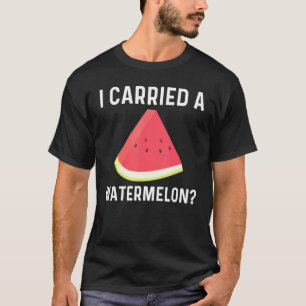 Coole Wassermelone für Männer Rote Melone T-Shirt
