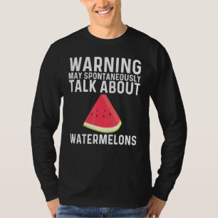 Coole Wassermelone für Männer Rote Melone T-Shirt