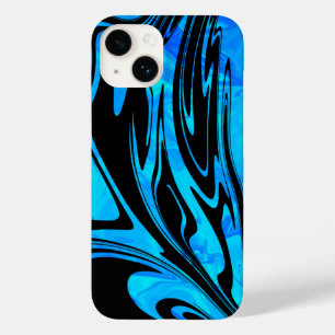 Coole Wasserwaage und Black Liquide Wave Case-Mate iPhone 14 Hülle