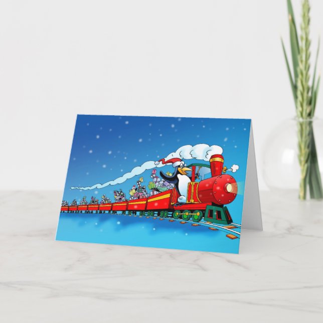 Coole Weihnachten! Feiertagskarte (Vorderseite)