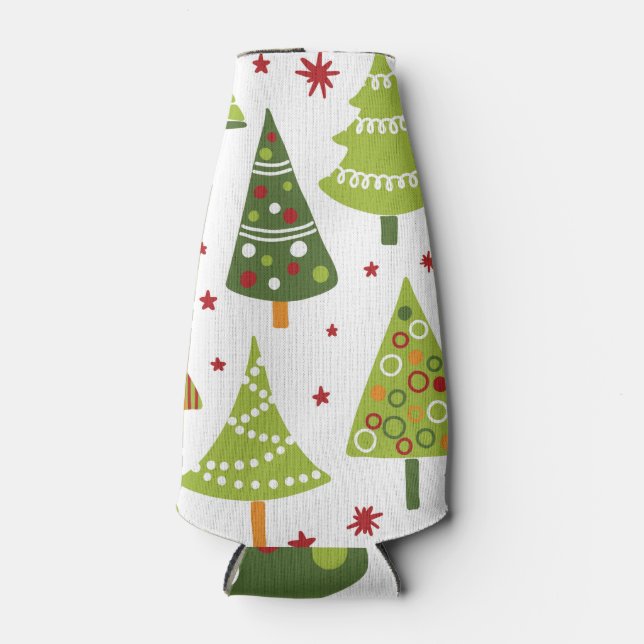 Coole Weihnachtsbäume Flaschenkühler (Vorderseite)