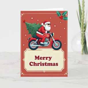 Coole Weihnachtskarte für Motorräder Karte
