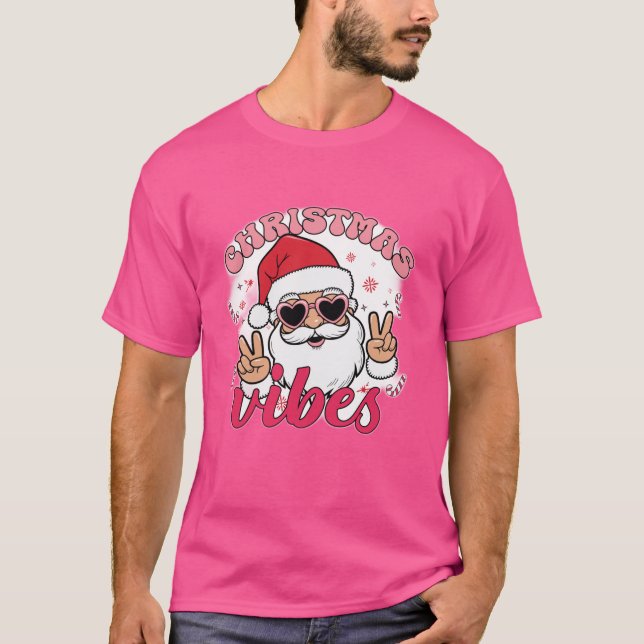 Coole Weihnachtsvibes | Retro Holiday T - Shirt (Vorderseite)