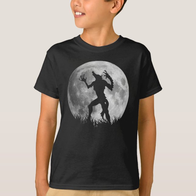 Coole Werewolf-Vollmond-Umwandlung T-Shirt (Vorderseite)