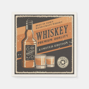 Coole Whisky-Liebhaber Serviette