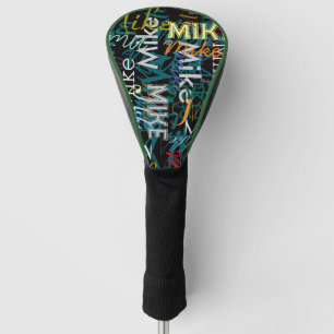 Coole Wiederholung Ihrer Namenstypografie Golf Headcover