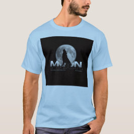 Coole wilde Tier-Natur-Typografie Pastellblau T-Shirt