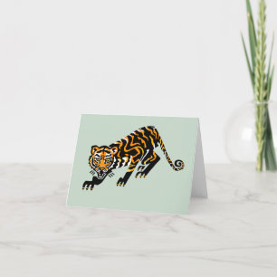 Coole Wildkatze - TIGER- Conservation - Nature Gre Karte