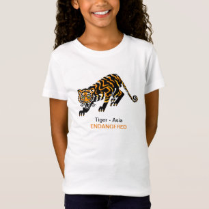 Coole Wildtiere - TIGER - gefährdete Tierarten T-Shirt