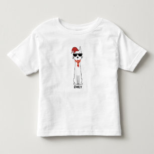 Coole Winterkatze 1 Kleinkind T-shirt