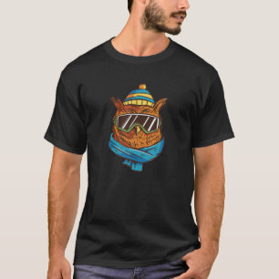 Coole Winterschüssel mit Skarf und Skibrille T-Shirt