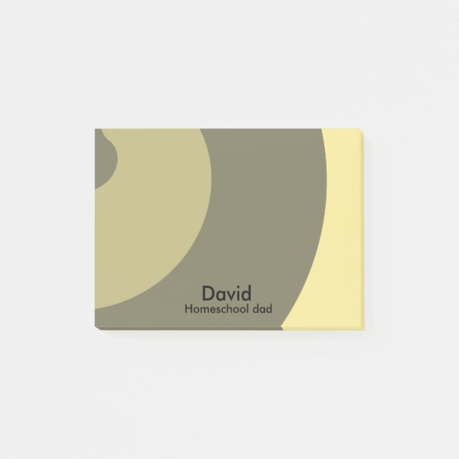 Coole Wirbel Homeschool Vater Post-it Klebezettel (Vorderseite)