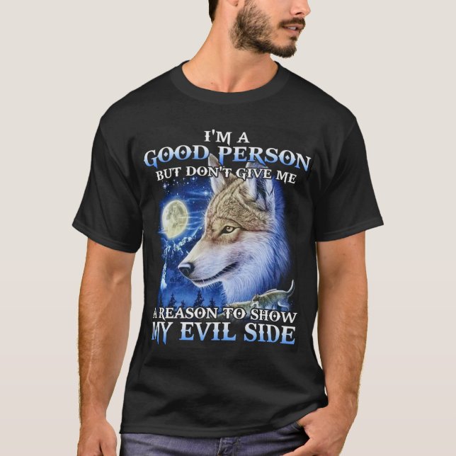 Coole Wolf Illustration – The Wild Gift Tee Editio (Vorderseite)