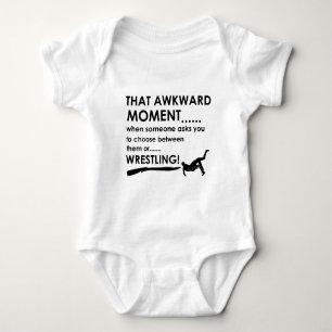 Coole Wrestlingentwürfe Baby Strampler