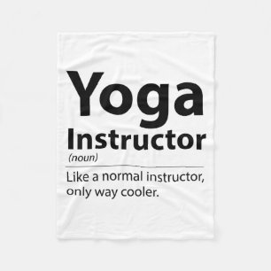 Coole Yoga-Lehrer-Definition Lustiger Yoga-Liebhab Fleecedecke