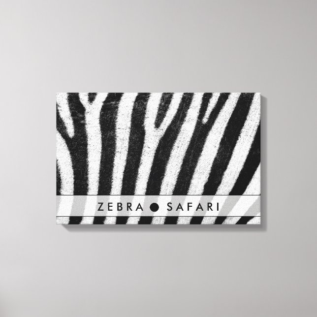 Coole Zebra-Mustertextur Leinwanddruck (Vorderseite)