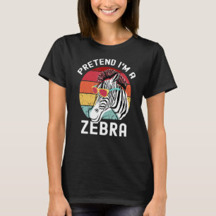 Coole Zebra Sonnenbrille Vintager Hipster Zebra Ti T-Shirt